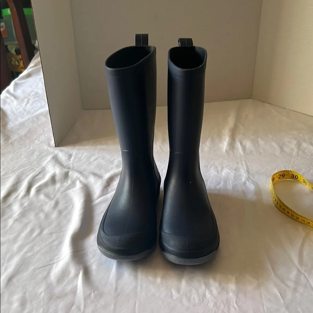 Cat & Jack Black Rain & Snow Boots with Pull-On Tabs